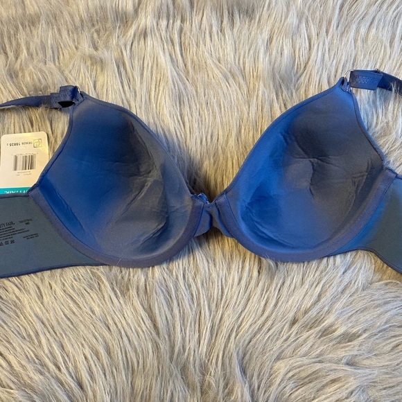 Radiant By Vanity Fair Bra Womens Size 36C Blue Underwire Thin Padding - Picture 5 of 7